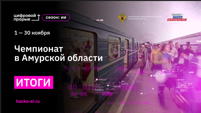 Объявлены победители регионального чемпионата «Цифровой прорыв. Сезон: искусственный интеллект» в Амурской области